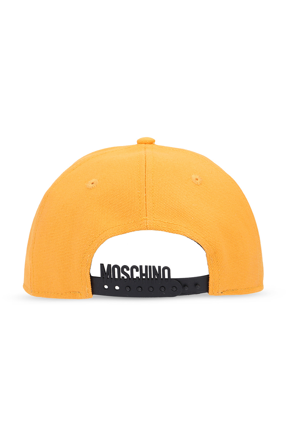 Orange Baseball cap with logo Moschino